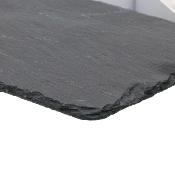 Ardoise rectangle bords coupés avec 4 patins, 30x20 cm - P.U. Vendu par 20 pièces
