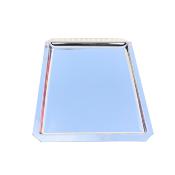 Platerie Inox : Plat rectangulaire 42x27x1,5 cm