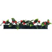 Boite de 12 barrettes noires Houx 25 cm PROMO STOCK LIMITÉ