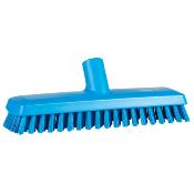 Balai-brosse Lave-pont bleu fibre très dure 27 cm