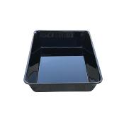 Platerie Altuglas noir : Bac 37x28xht. 8 cm