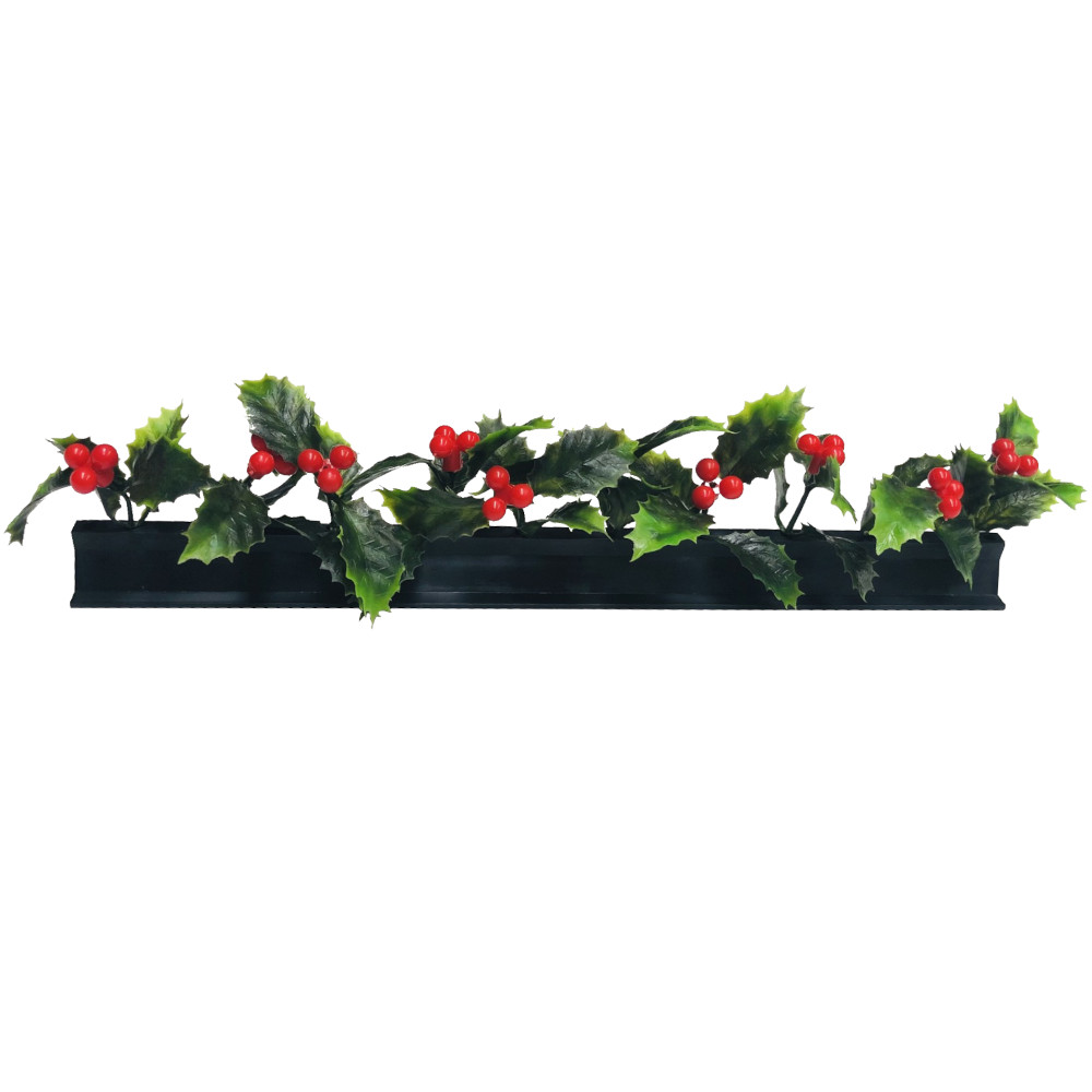 Boite de 12 barrettes noires Houx 25 cm PROMO STOCK LIMITÉ