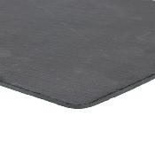 Ardoise rectangle bords sciés avec 4 patins, 40x30 cm - P.U. Vendu par 8 pièces