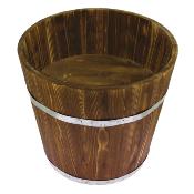 NOUVEAU  Tonneau Pin effet brulé Ø 45xht. 40