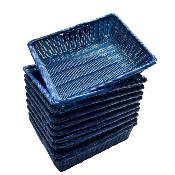 Manne poly bleu marine "TRESSAGE SOUPLE"