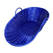Corbeille de présentation bleu électrique 69 x ht. 22 cm PROMO !