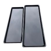 Platerie Altuglas noir : Plat 50x17,5xht. 1,7 cm