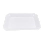 Platerie Altuglas blanc : Plat 32,5x22,5xht. 3 cm
