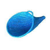 Corne d'abondance  poly bleu turquoise PM "TRESSAGE SOUPLE"