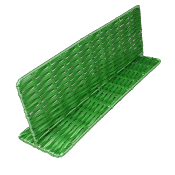 Séparateur poly vert "Bio" long. 40xht. 15 cm OFFRE SPÉCIALE !