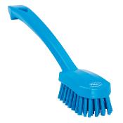 Brosse avec manche ergonomique bleu fibre médium 26 cm