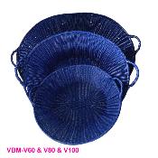 Vans poly bleu marine 5 tailles disponibles "TRESSAGE SOUPLE" 