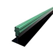Séparateur : Socle noir, frise verte plastique