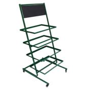 Présentoir en fer vert 